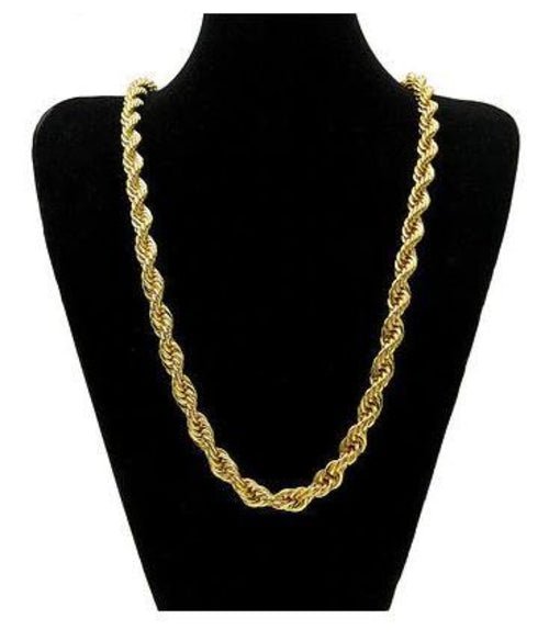 14K Yellow Gold Solid Brass Classic Korean Chain - Salim Fashion