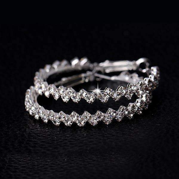 Crystal Hoop Earrings - Salim Fashion