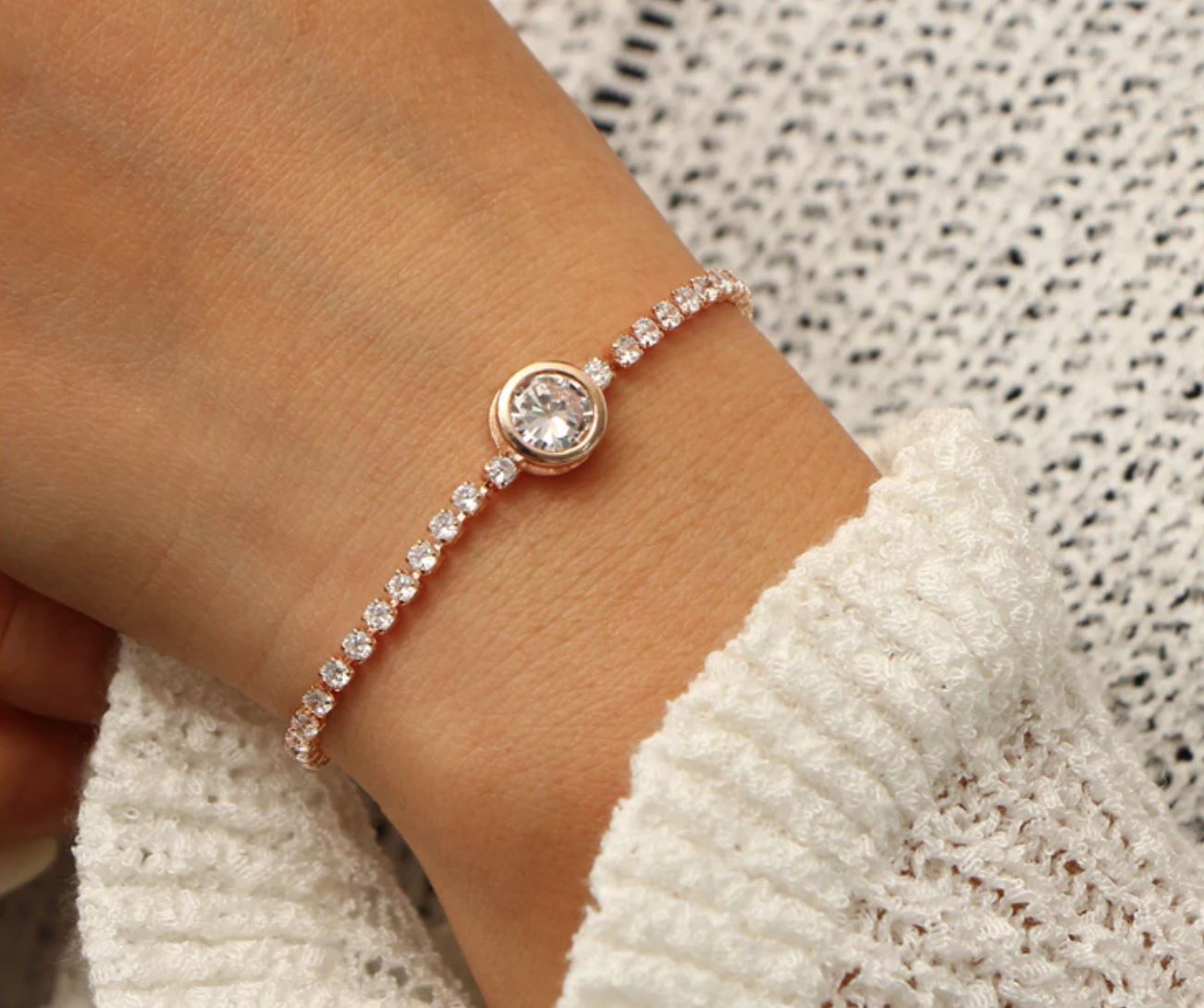 Crystal Tennis Bracelet - Salim Fashion