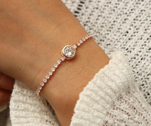 Crystal Tennis Bracelet - Salim Fashion